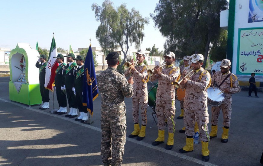 صبحگاه مشترک نیروهای مسلح در شهرستان چابهار برگزار شد+ تصاویر
