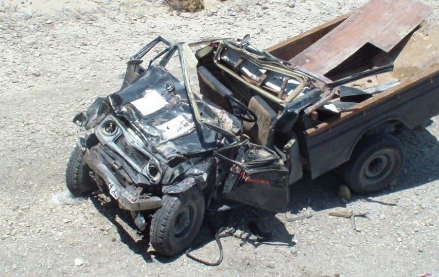 پنج كشته و مجروح بر اثر برخورد خودرو در محور چابهار- جکیگور