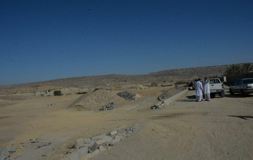 چهاربهاران - کشف زمین خواری در روستای نوک آباد بخش مرکزی شهرستان چابهار