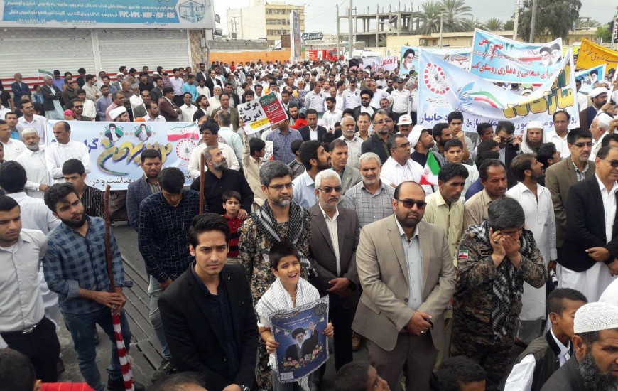 گزارش تصویری/ برگزاری راهپیمایی 22 بهمن با حضور پرشور مردم چابهار