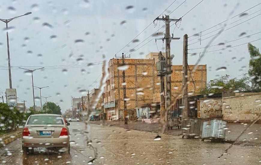 گزارش تصویری/ صبح یک روز بارانی در بندر چابهار