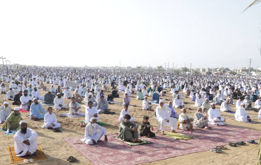 گزارش تصویری/ نماز عید فطر اهل سنت شهرستان چابهار