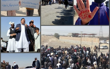 تجمع مسالمت‌آمیز مطالبه حقآبه تالاب هامون در شمال سیستان و بلوچستان