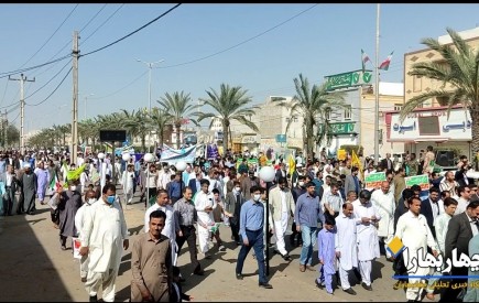 راهپیمایی و تجمع مردمی در حمایت از مردم مظلوم غزه در شهرستان زرآباد برگزار می‌شود